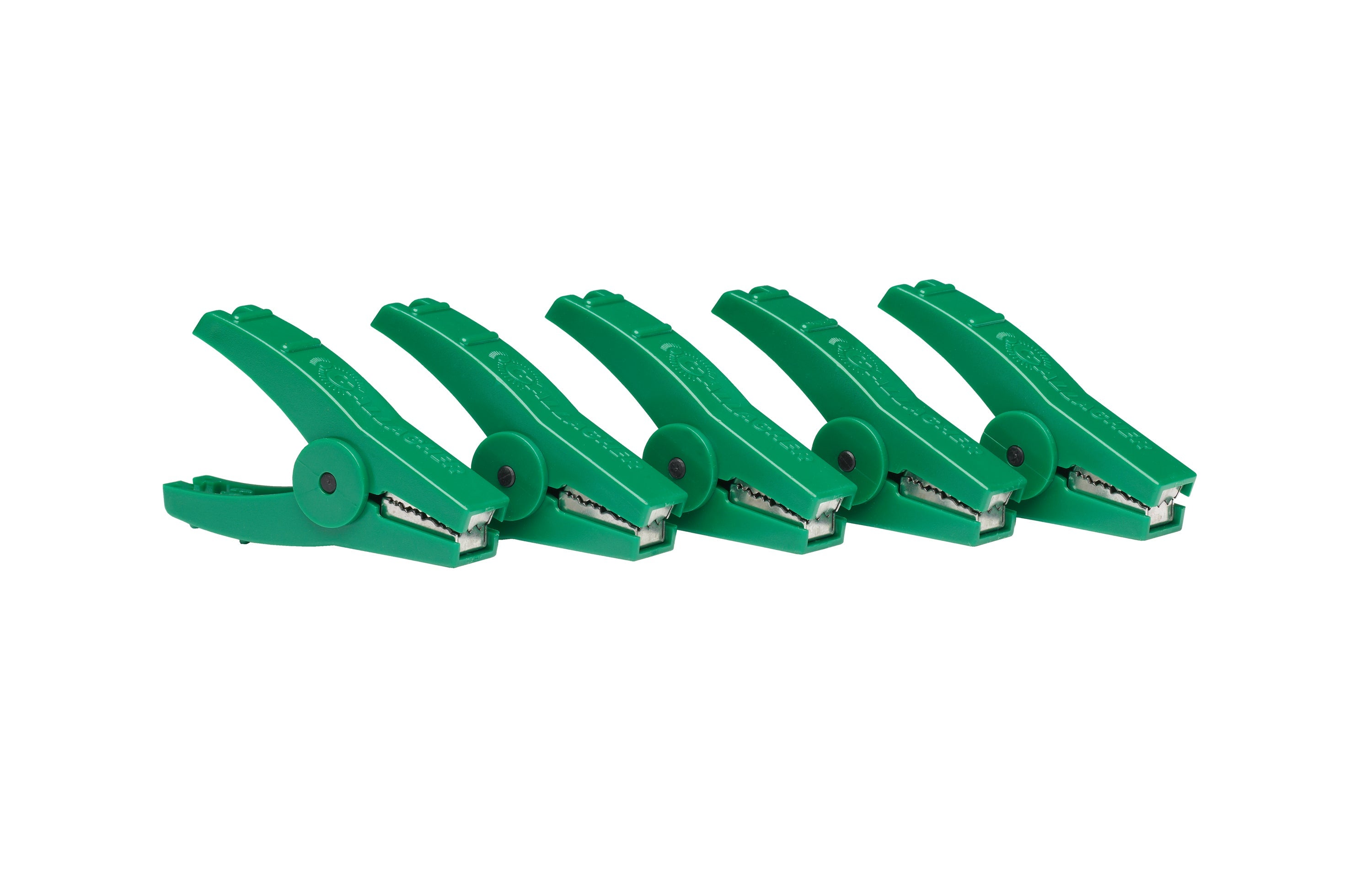 Crocodile clip green (5)