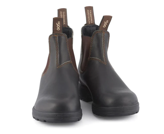 Blundstone 500 Stout Brown Leather Boots Unisex